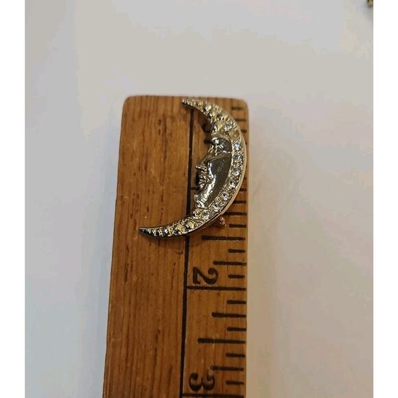 Lot Of Six Gold Tone Vintage Pin Brooches - Picture 15 of 16